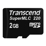 Transcend TS2GUSD220I memory card 2 GB MicroSD MLC Class 10