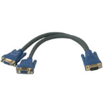 C2G Ultima HD15M to Dual HD15F SXGA Monitor Y-Cable 1ft VGA cable 11.8" (0.3 m) VGA (D-Sub)