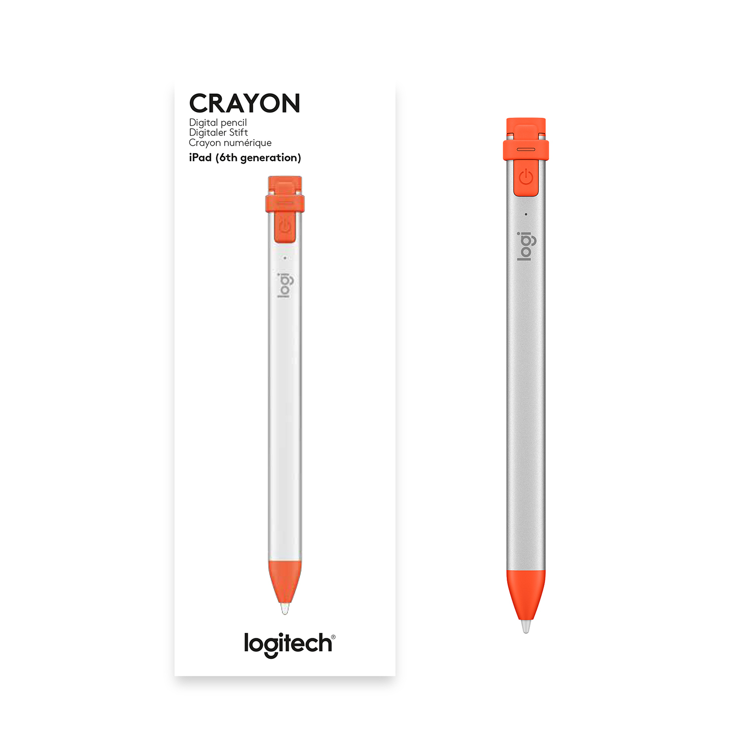 Logitech 914-000046 stylus pen Orange, Silver 20 g