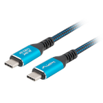 Lanberg CA-CMCM-45CU-0015-BK USB cable USB 3.2 Gen 2 (3.1 Gen 2) 1.5 m USB C Black, Blue