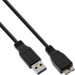 InLine 35415 1.5m USB3.2 GEN1 CABLE TYPE A MALE TO MICRO B MALE BLACK INLINE