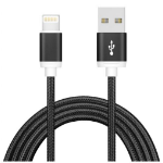 Astrotek 2m USB Lightning Data Sync Charger Black Cable for iPhone 7S 7 Plus 6S 6 Plus 5 5S iPad Air Mini iPo