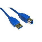 Cables Direct USB3-801BL USB cable 1 m USB 3.2 Gen 1 (3.1 Gen 1) USB A USB B Blue