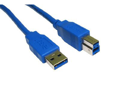 Cables Direct USB3-801BL USB cable 1 m USB 3.2 Gen 1 (3.1 Gen 1) USB A USB B Blue