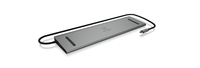 ICY BOX IB-DK2106-C Wired USB 3.2 Gen 1 (3.1 Gen 1) Type-C Anthracite, Black