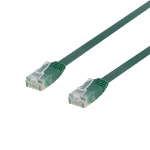 Deltaco TP-610G-FL networking cable Green 10 m Cat6 U/UTP (UTP)