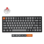 Keychron K2 Max keyboard Universal USB + RF Wireless + Bluetooth Black, Grey