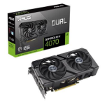 ASUS DUAL RTX4070 EVO, 12GB DDR6, HDMI, 3 DP, 2505MHz Clock, Compact 2.5 Slot Design