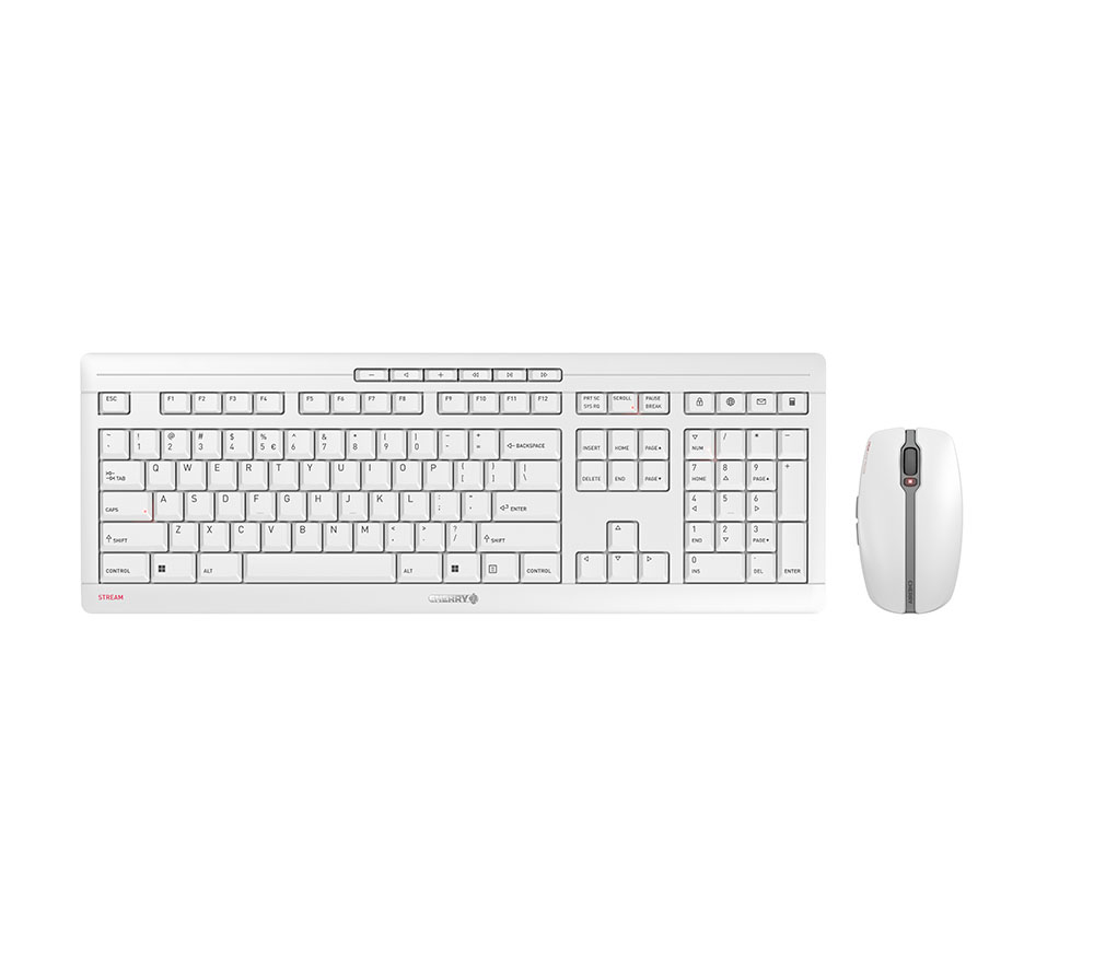 CHERRY Stream Desktop Recharge keyboard RF Wireless QWERTY English Grey