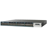 Cisco WS-C3560X-48P-E network switch Managed L3 Gigabit Ethernet (10/100/1000) Power over Ethernet (PoE) 1U Black