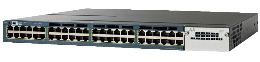 Cisco WS-C3560X-48P-E network switch Managed L3 Gigabit Ethernet (10/100/1000) Power over Ethernet (PoE) 1U Black