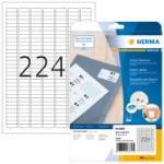 HERMA Inkjet labels A4 25.4x8.5 mm white paper matt 5600 pcs.