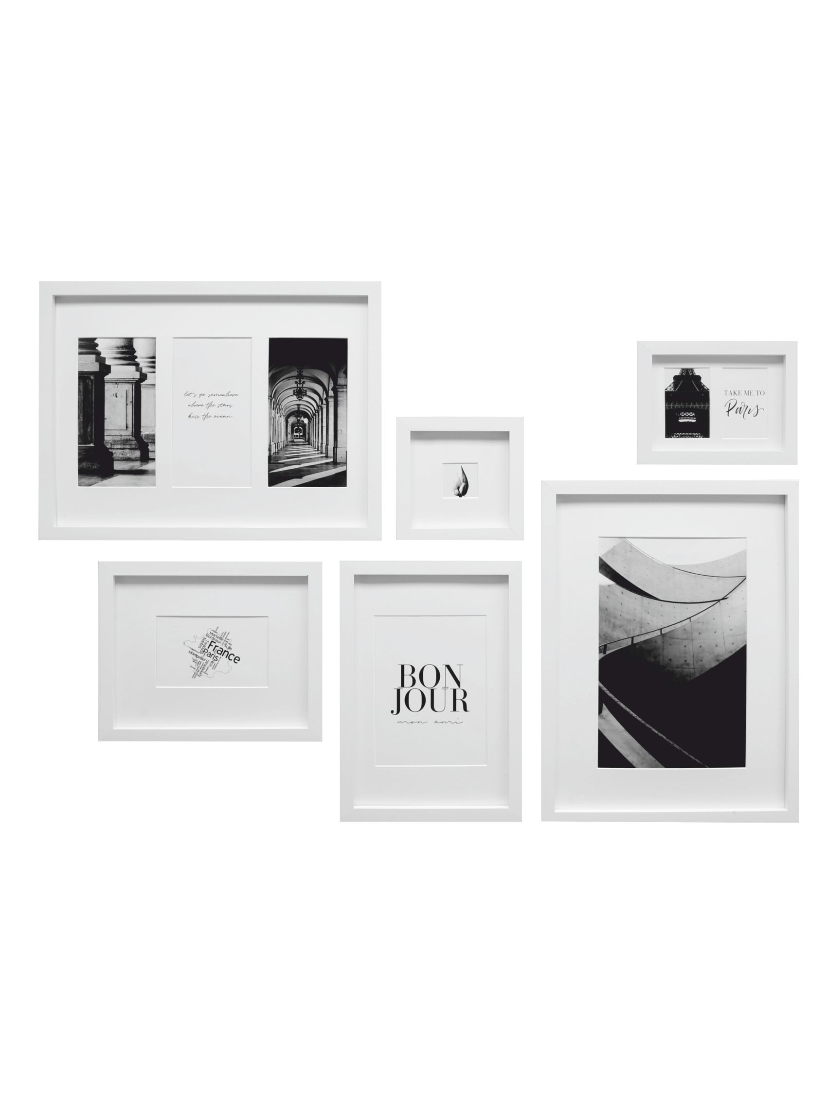 Image of Deknudt S46YK1 - MDF - Glass - Wood - White - Picture frame set -...