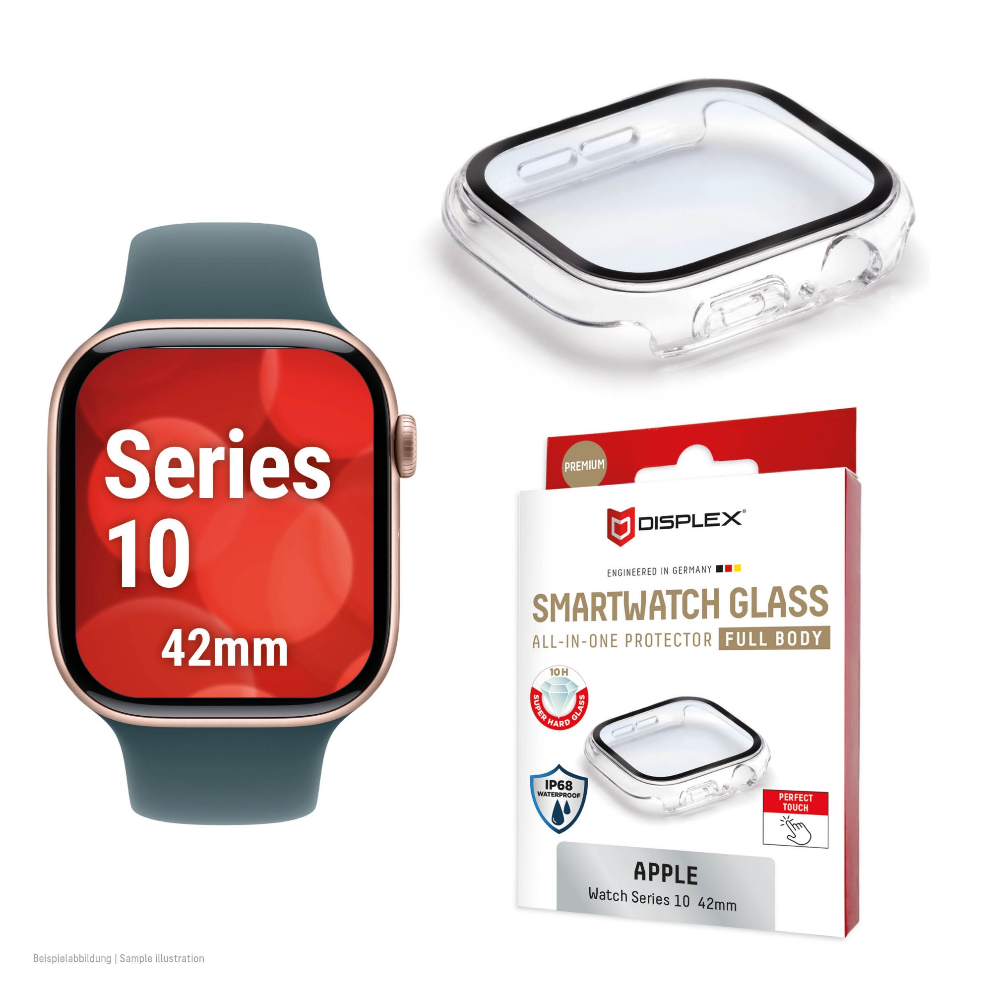 E.V.I. 02132 Smart Wearable Accessories Screen protector Transparent Polycarbonate (PC), Tempered glass