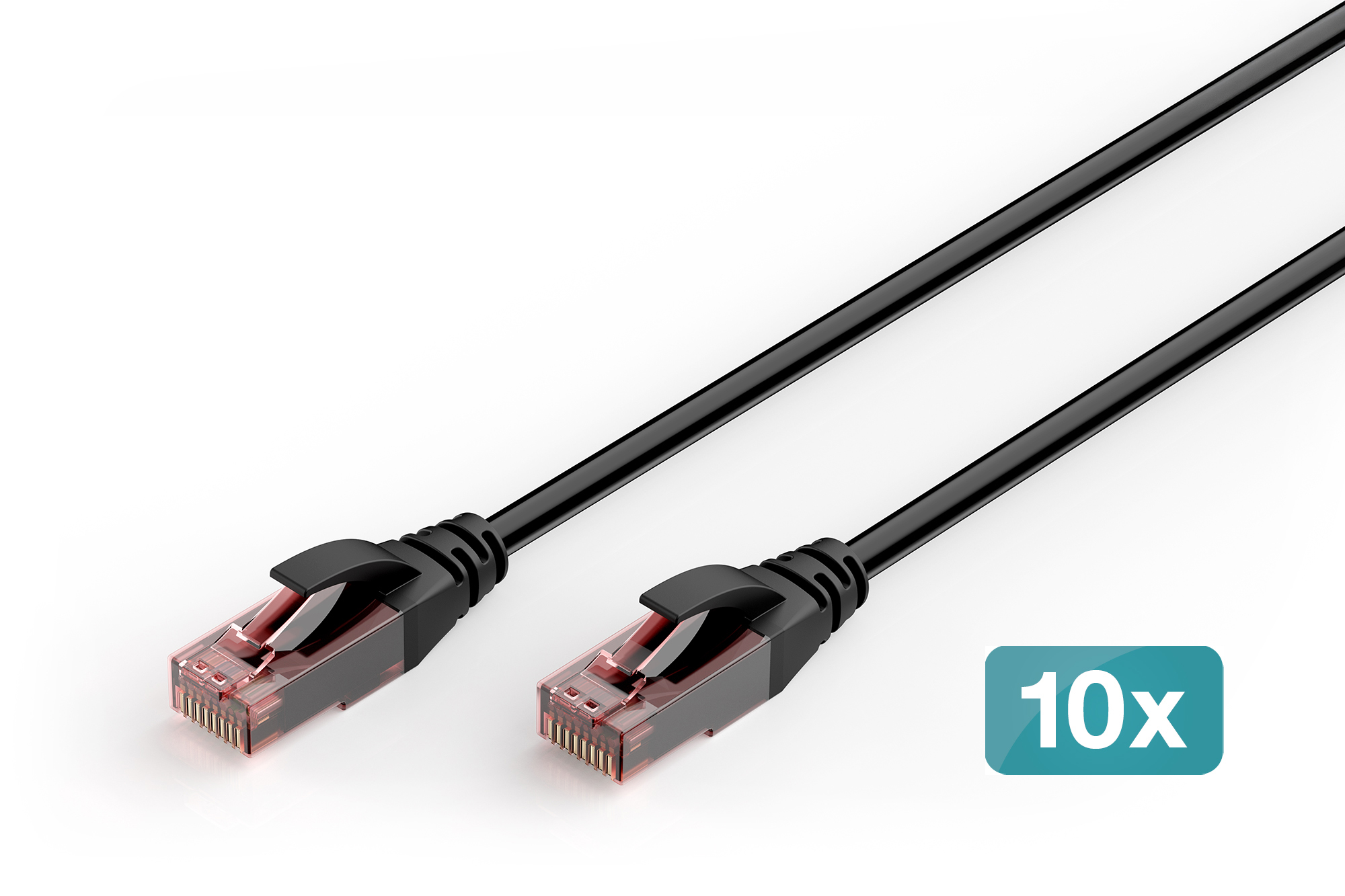 Digitus CAT 6 U-UTP outdoor patch cord, Cu, PE, 10 pcs.