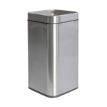 MAUL 9502594 waste container Rectangular Stainless steel Black, Silver