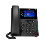 HP Poly VVX 350 - VoIP phone - 3-way call capability - SIP, SDP - 6-line operation - 24 lines - black
