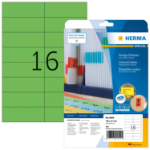 HERMA 4554 self-adhesive label Rectangle Green 320 pc(s)