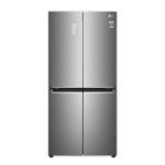 LG GMB844PZ4E side-by-side refrigerator Freestanding 530 L E Metallic, Silver