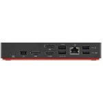Lenovo 40AS0090EU laptop dock & poortreplicator Bedraad USB 3.2 Gen 1 (3.1 Gen 1) Type-C Zwart