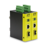 KTI Networks KCD-400 netwerk media converter 1000 Mbit/s 1310 nm Single-mode Zwart, Geel