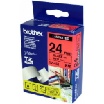 Brother TZ-451 label-making tape Black on red