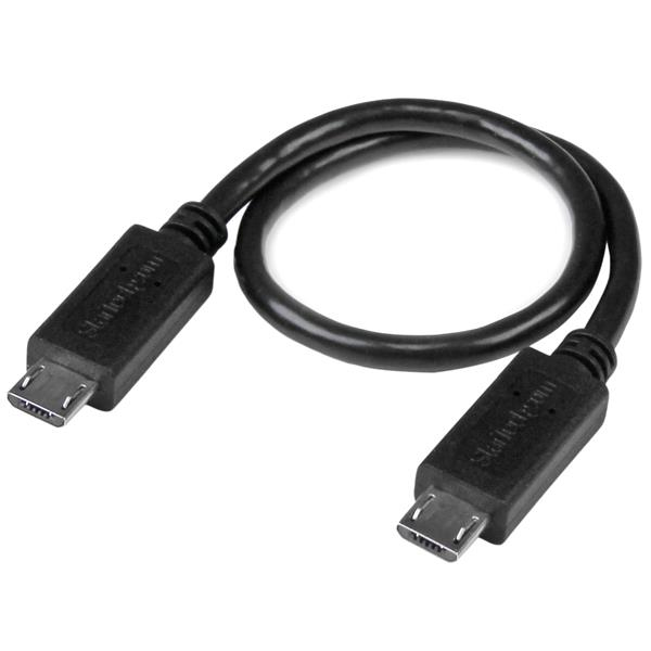 Image of StarTech.com USB OTG Cable - Micro USB to Micro USB - M/M - 8 in.