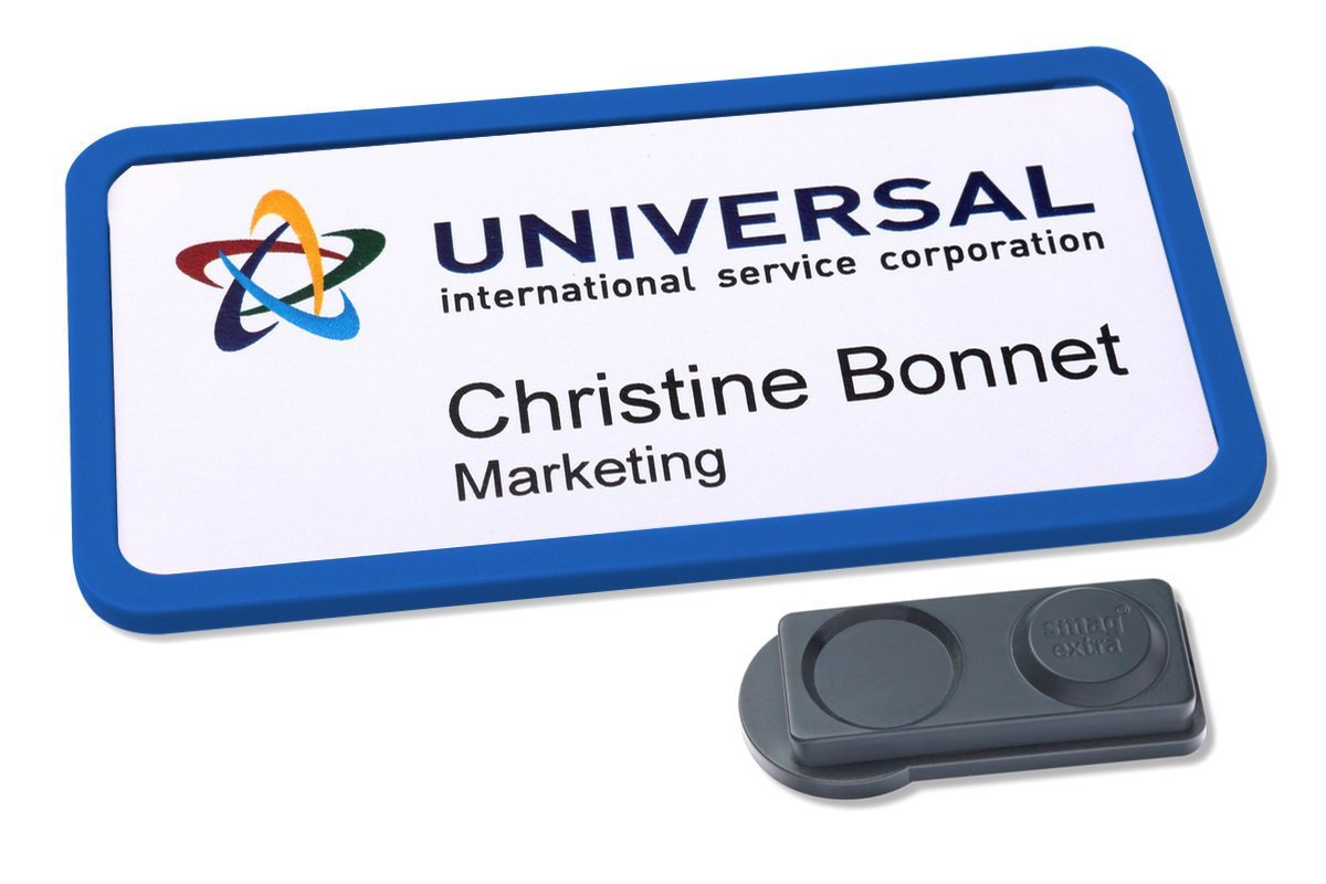 Avery 4839B-L Office Name Badges 81 x 43mm Blue 35304J
