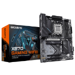 GIGABYTE X870 GAMING WIFI6 Motherboard - Supports AMD Ryzen 9000 CPUs, 8+2+2 phases VRM, up to 8000MHz DDR5 (OC), 1xPCIe 5.0 + 2xPCIe 4.0, Wi-Fi 6, 2.5GbE LAN, USB 4