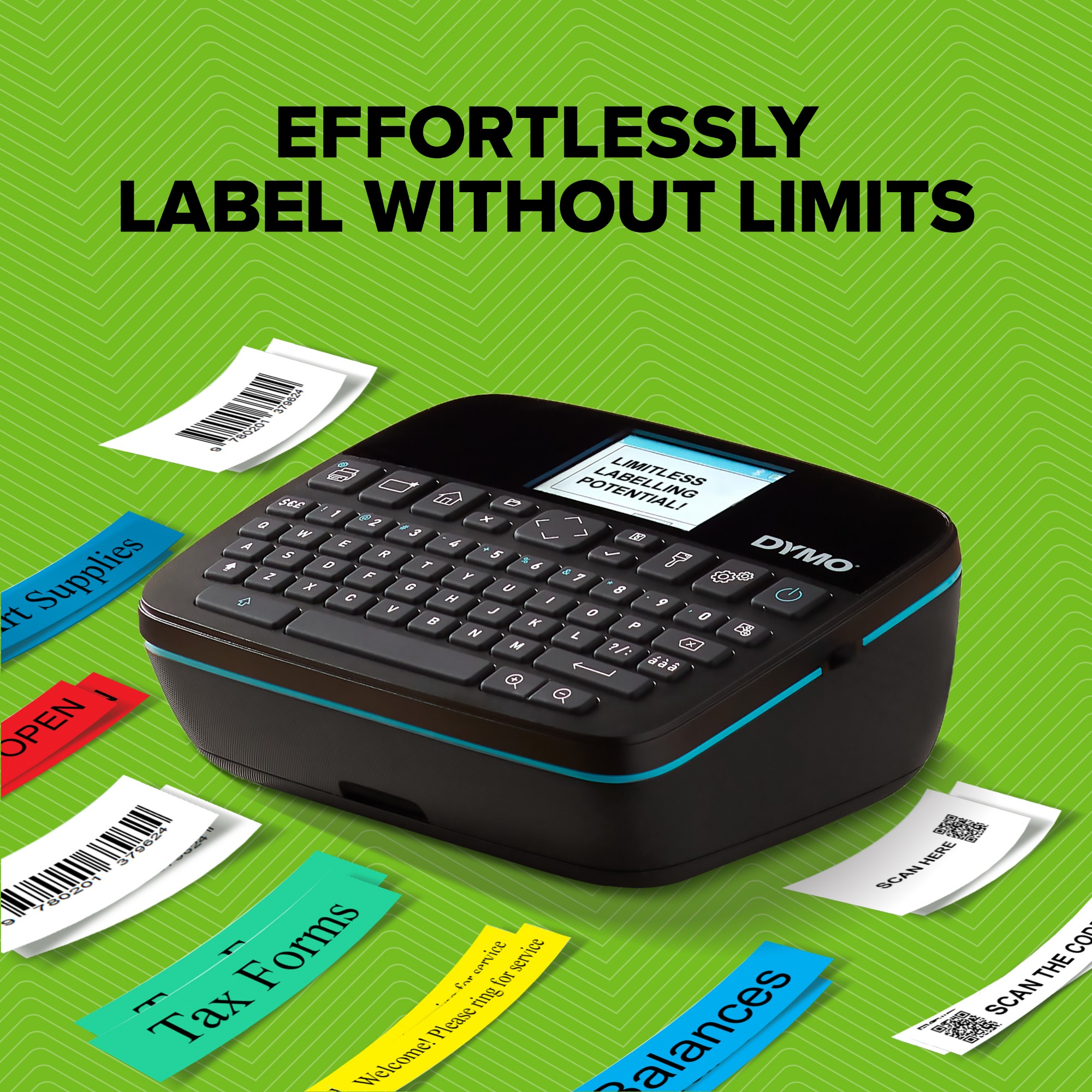 DYMO LabelManager LabelWriter 640CB Portable & Rechargeable Label Maker with Dual Connectivity - 2197370 label printer Direct thermal / Thermal transfer 12 mm/sec QWERTY