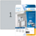 HERMA 4593 self-adhesive label Rectangle Silver 10 pc(s)