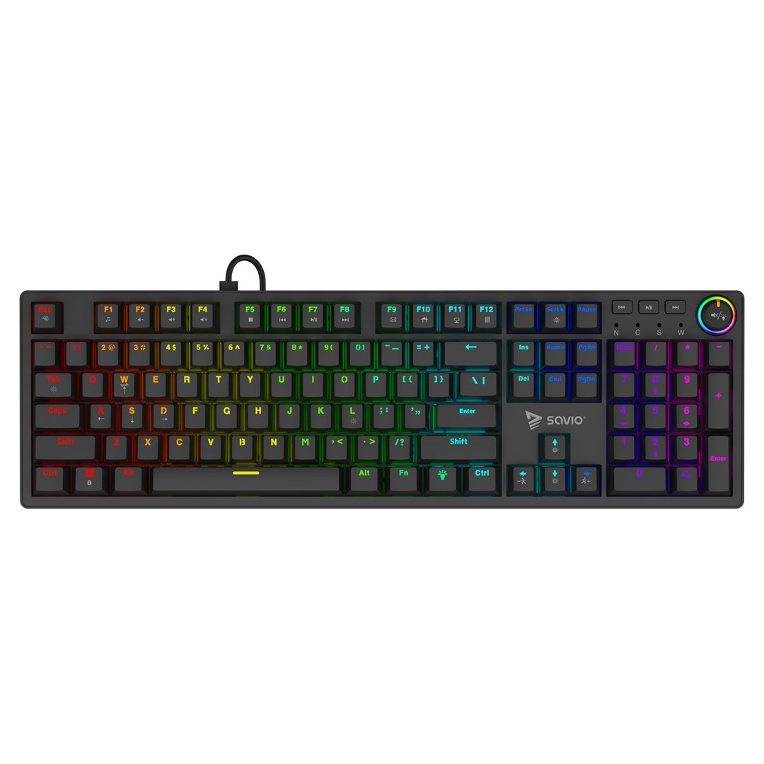 SAV IO STYX Mechanical Keyboard Outemu Brown, Hot Swap, RGB