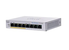 Image of Cisco CBS110-8PP-D Unmanaged L2 Gigabit Ethernet (10/100/1000)...