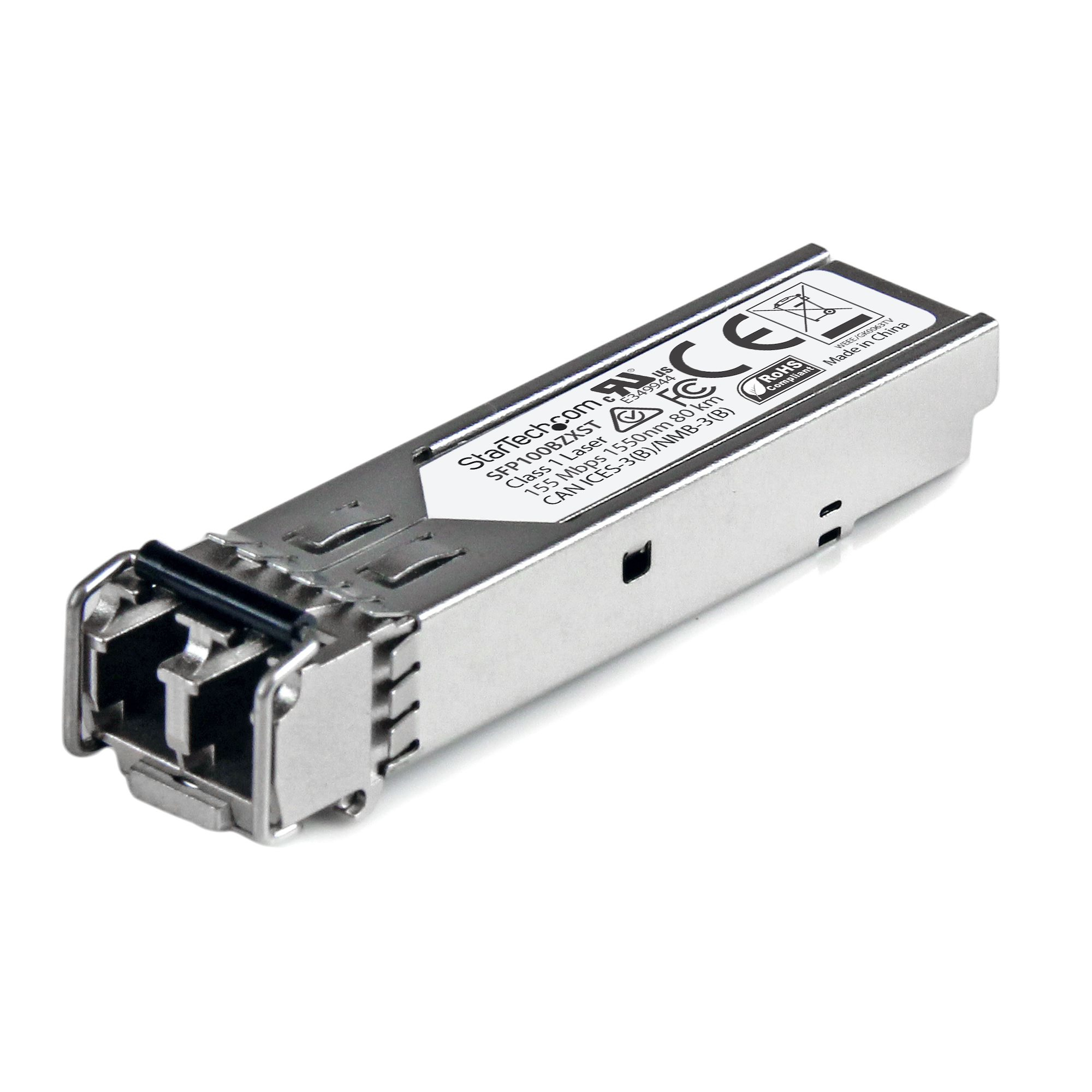 StarTech.com SFP100BZXST Compatible 155M SFP 80 km Transceiver