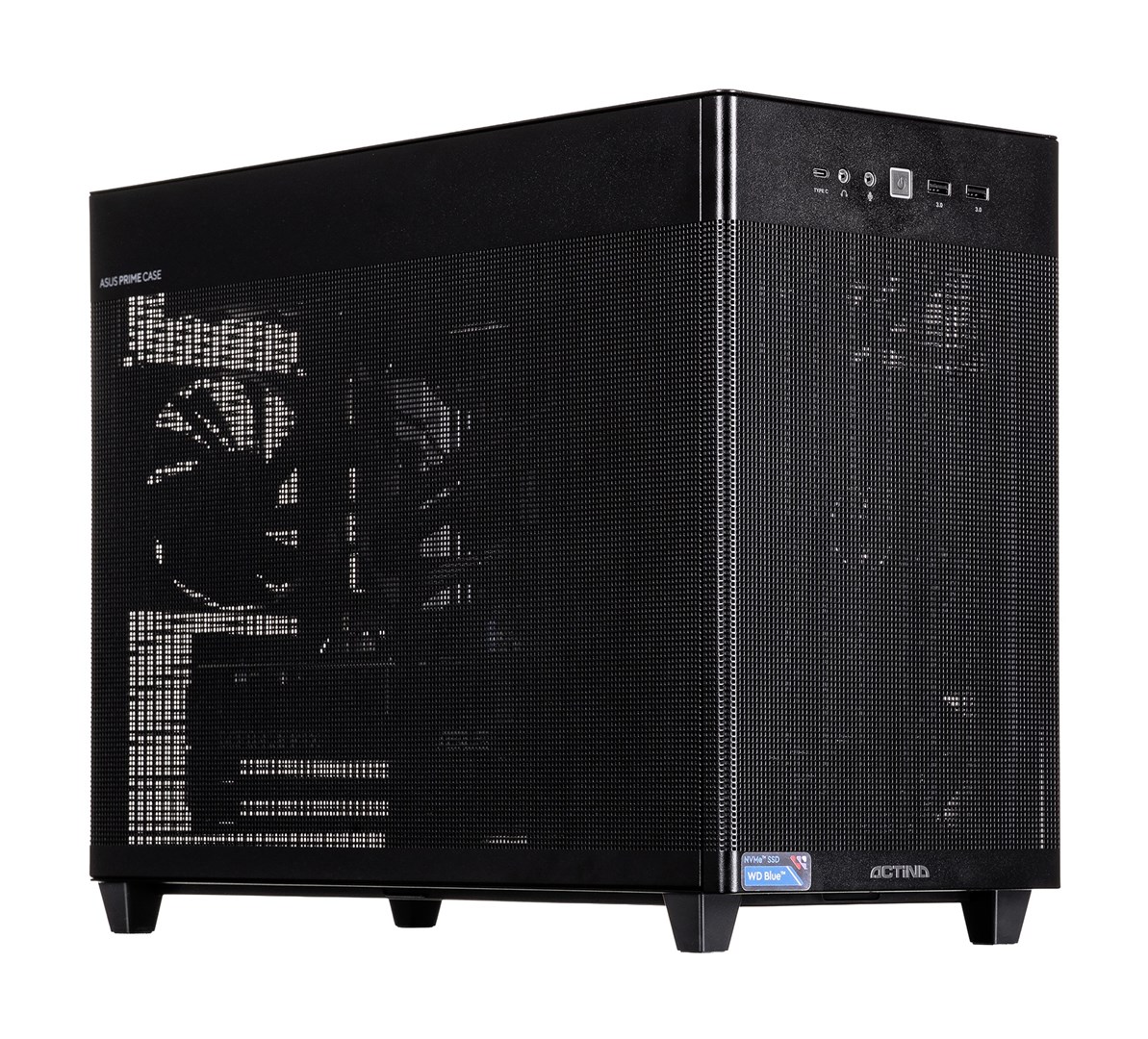 ACN Actina 5901443430605 PC AMD Ryzenâ„¢ 7 9700X 32 GB DDR5-SDRAM 1 TB SSD AMD Radeon RX 9070 XT Mini Tower Black