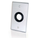 C2G Single Gang 1in Grommet Wall Plate Aluminum