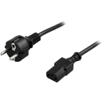 Deltaco DEL-110M power cable Black 3 m CEE7/7 IEC C13