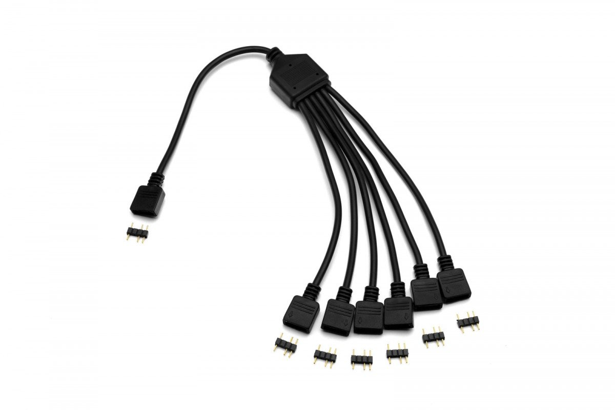 EK Water Blocks EK-D-RGB 6-Fach D-RGB Splitterkabel RGB splitter cable