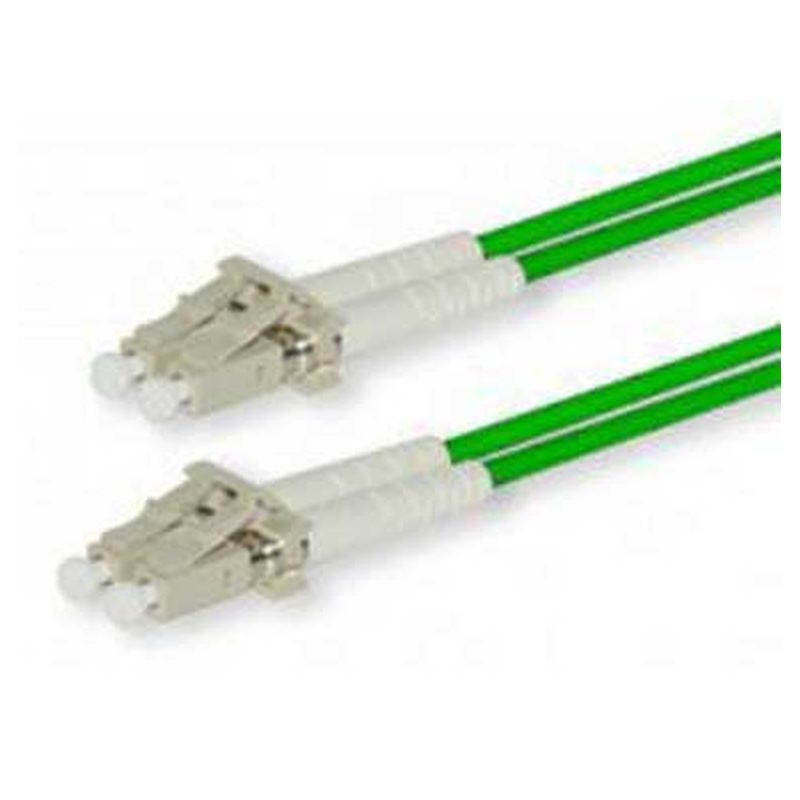 Image of FDL 5M OM3/4 50/125 LC-LC DLX FIBRE OPTIC CABLE - AQUA GREEN