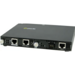 Perle SMI-100-S1ST20D - Fast Ethernet IP Managed Media Converter. 100BASE-TX (RJ-45) [100 m/328 ft.] to 100BASE-BX 1550nm TX / 1310nm RX single fiber single mode (ST) [20 km/12.4 miles]