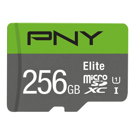 PNY Elite memory card 256 GB MicroSDXC Class 10 UHS-I