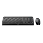 Philips 4000 series SPT6407B/26 keyboard Mouse included Universal RF Wireless + Bluetooth QWERTZ German Black