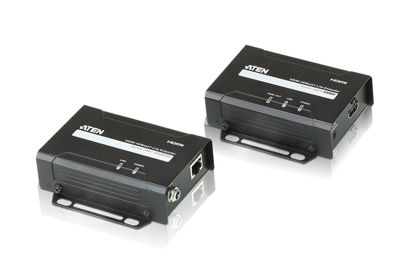 Image of ATEN VE801-AT-E AV extender AV transmitter & receiver Black