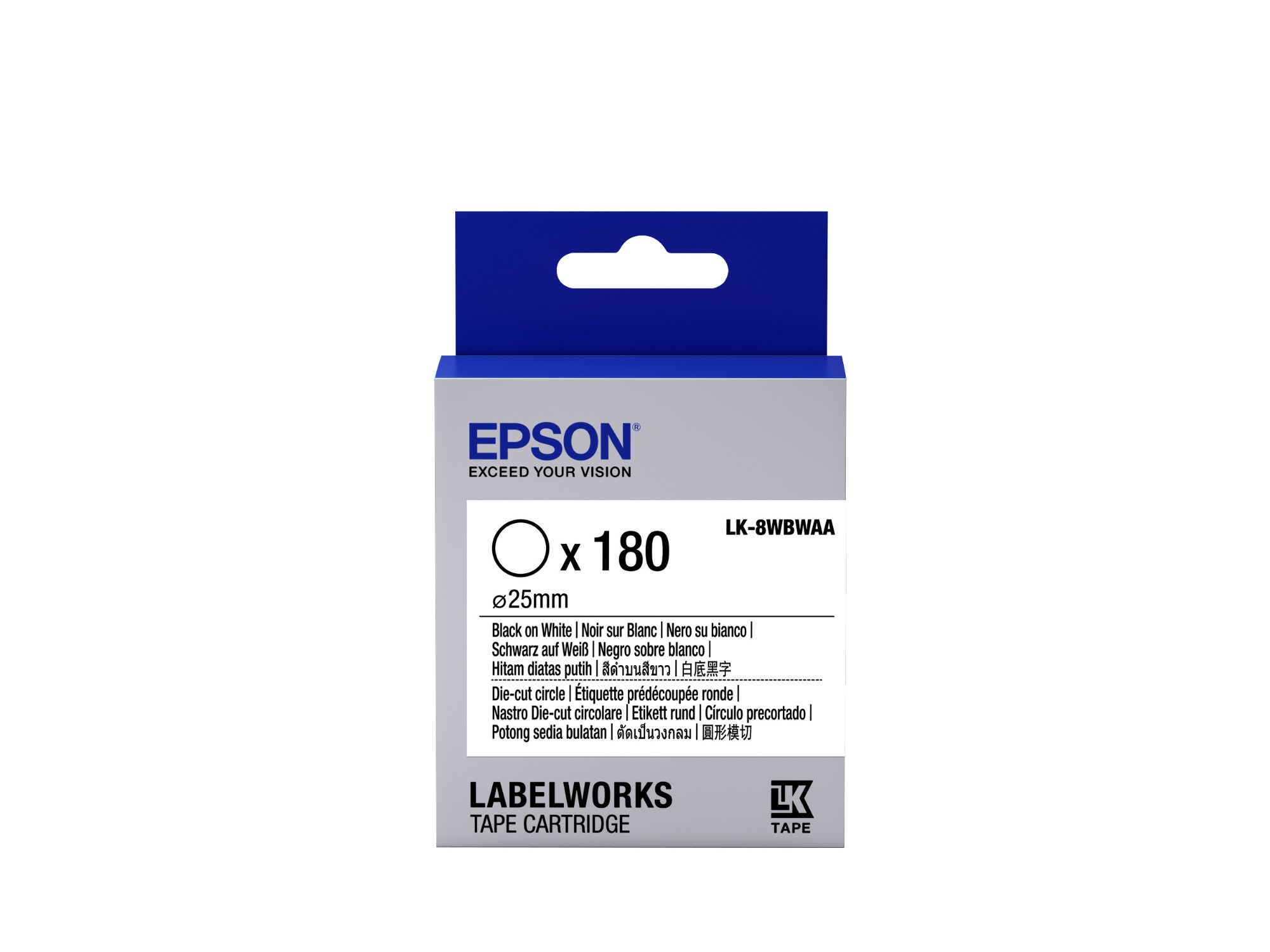 Epson Black/White C53s658901/Lk-8Wbwaa Directlabel-Etikettes On Die-Cu
