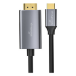 MediaRange MRCS217 video cable adapter 1.8 m USB Type-C HDMI Black, Silver