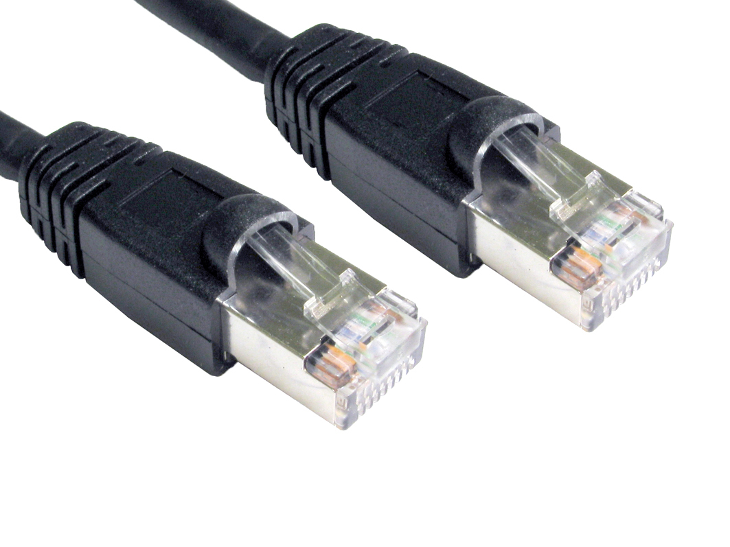 Cables Direct B6ST-710K networking cable Black 10 m Cat6 F/UTP (FTP)