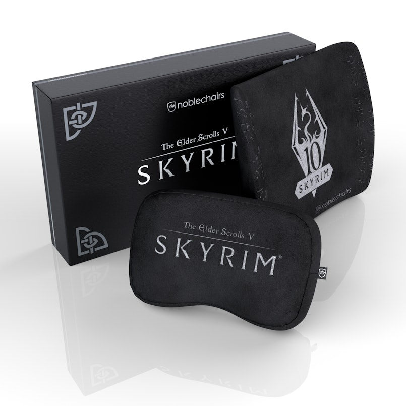 noblechairs Skyrim Neck pillow/Lumbar pillow Black 2 pc(s)