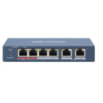 Hikvision Digital Technology DS-3E0106HP-E network switch Unmanaged Fast Ethernet (10/100) Blue Power over Ethernet (PoE)