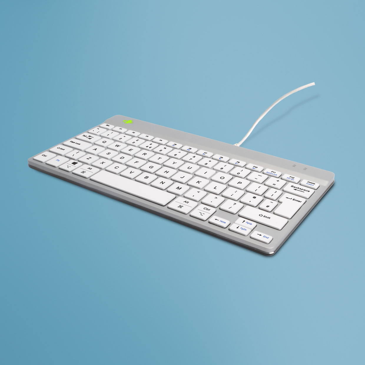 R-Go Tools Compact Break R-Go keyboard QWERTY (UK), wired, white