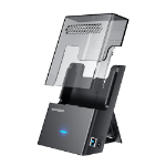 GRAUGEAR G-3502-AC basisstation voor opslagstations USB 3.2 Gen 1 (3.1 Gen 1) Type-B Zwart, Transparant